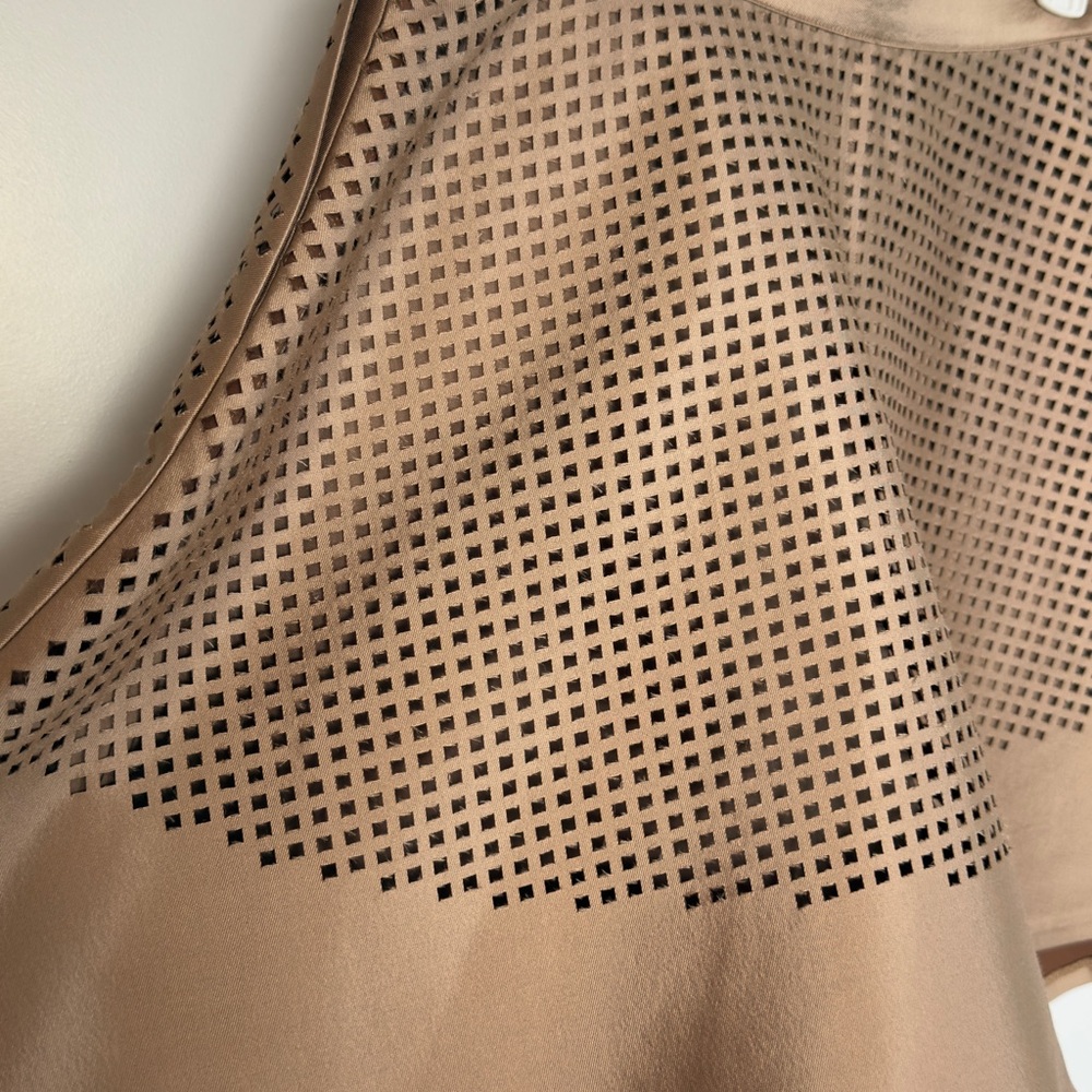 Club Monaco Beige Perforated Mini Skirt - Picture 7 of 8